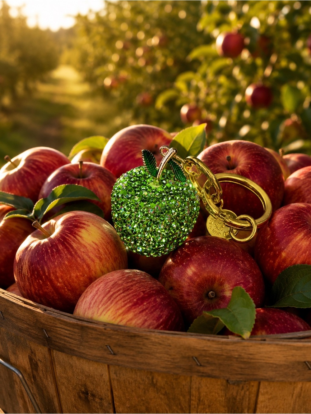 Sparkling Green Apple Bag Charm - Granny Smith!